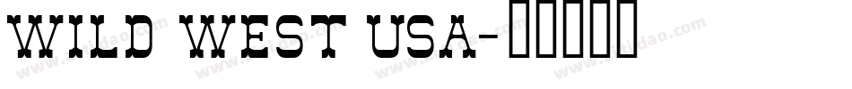 Wild West USA字体转换